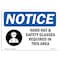 Signmission OSHA Sign, Hard Hat Glasses Required In Area, 10in X 7in Rigid Plastic, 10" W, 7" H, Landscape OS-NS-P-710-L-15787 - alternate 1